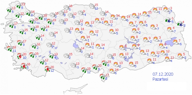 Soğuk ve yağışlı hava geliyor